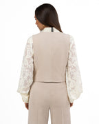 Gilet Sartoriale Strutturato – Beige - Emme Marella