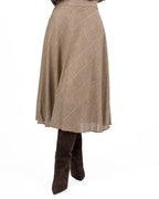 Gonna Midi a Ruota Fantasia Micro Check - Marella