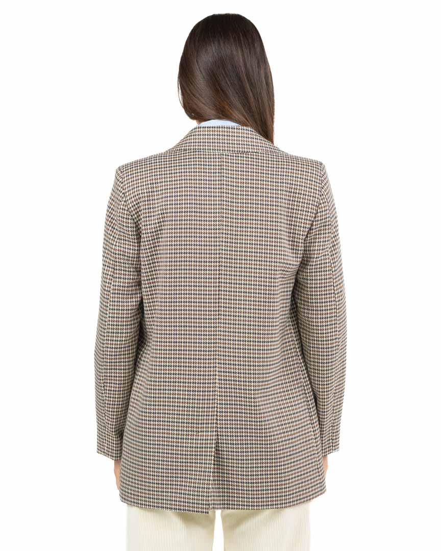 Blazer Strutturato a Quadri Pied de Poule - Emme Marella