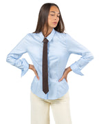 Camicia in Cotone Azzurra - Souvenir