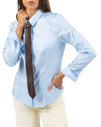 Camicia in Cotone Azzurra - Souvenir