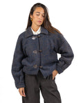 Bomber/Giacca in Lana Bouclé con Alamari - Souvenir
