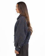 Bomber/Giacca in Lana Bouclé con Alamari - Souvenir