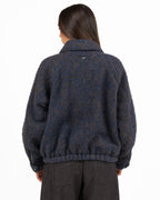 Bomber/Giacca in Lana Bouclé con Alamari - Souvenir