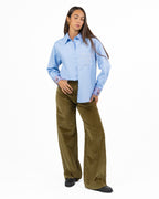 Camicia Poplin Hybrid e Ricamata - Pennyblack