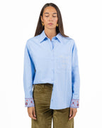 Camicia Poplin Hybrid e Ricamata - Pennyblack