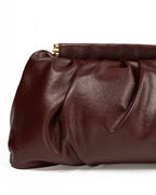 Borsa Clutch Morbida con Tracolla a Catena – Bordeaux - Emme Marella