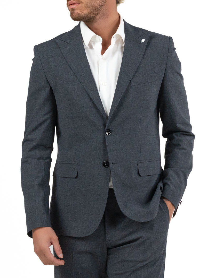 Abito Sartoriale Due Pezzi Grigio Antracite - Adriano Langella
