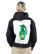 Felpa Con Cappuccio E Patch Grafica Posteriore - Bastille