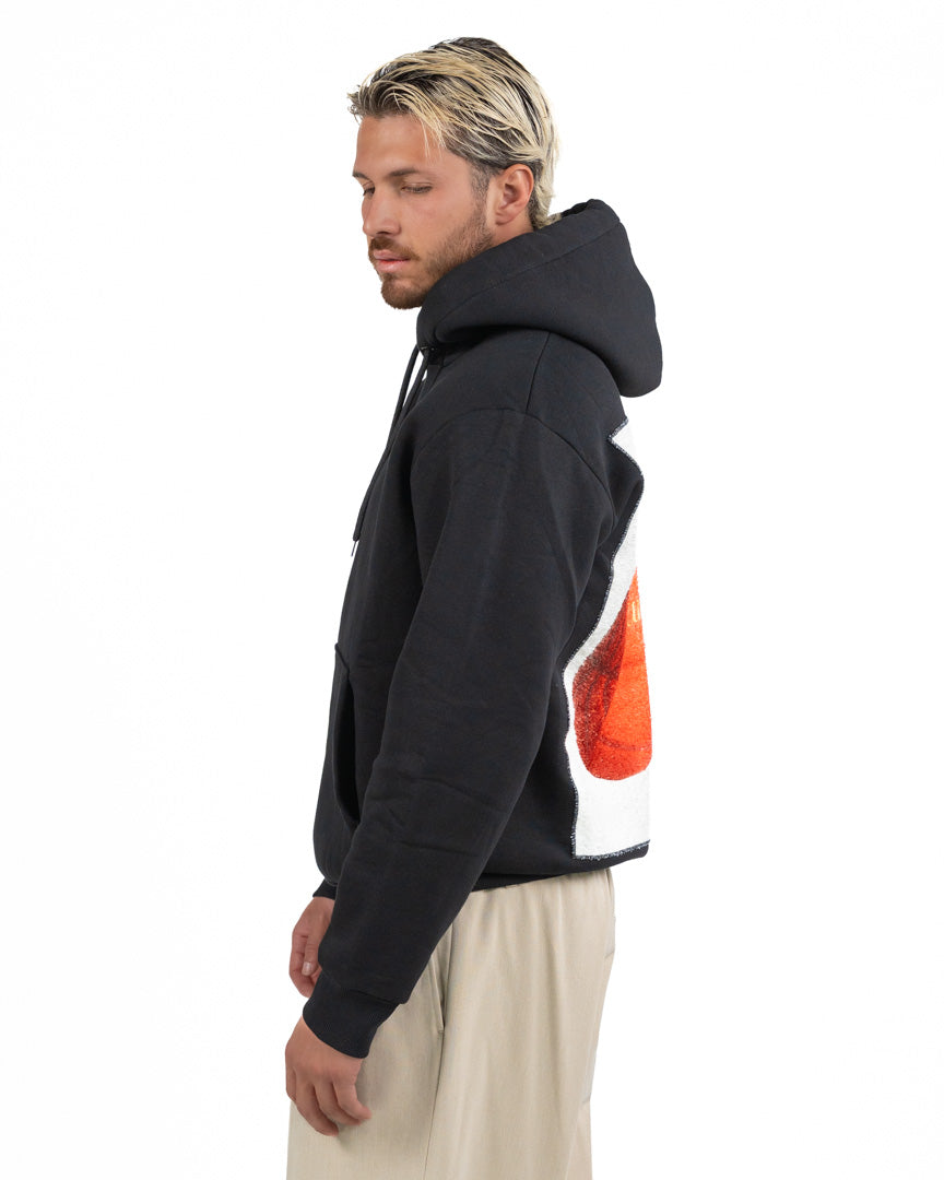Felpa Con Cappuccio E Patch Basket Posteriore - Bastille