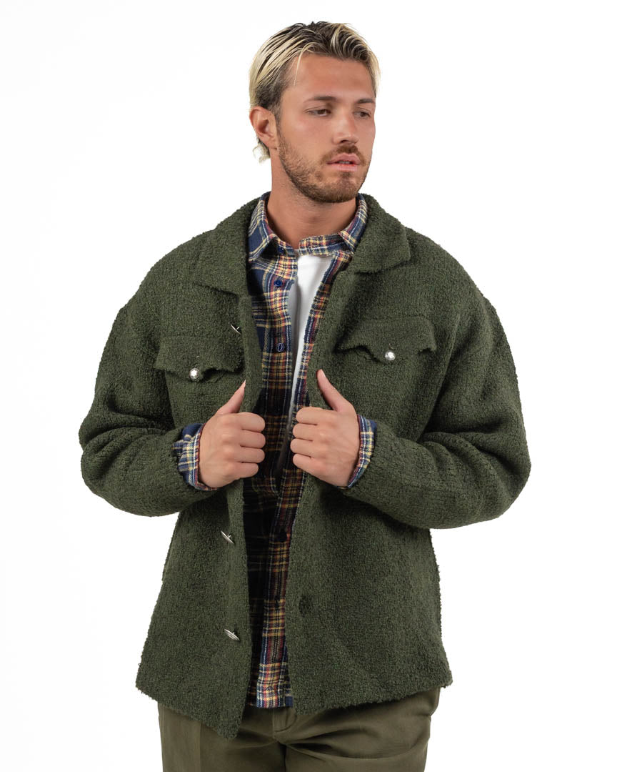 Giacca / Overshirt in Lana Lavorata - Telacruda