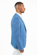 Giacca Monopetto Azzurro Leggera – Berti Mode Collection