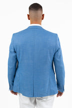 Giacca Monopetto Azzurro Leggera – Berti Mode Collection