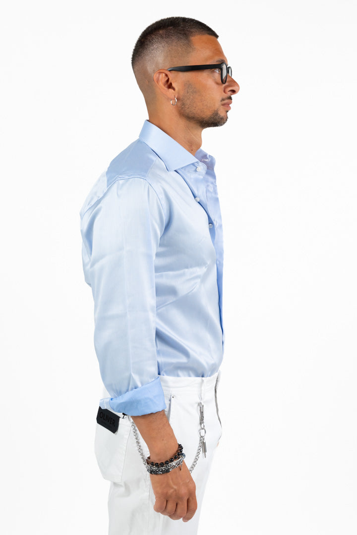 Camicia Sartoriale Azzurra – Berti Mode Collection (Rode Fit)