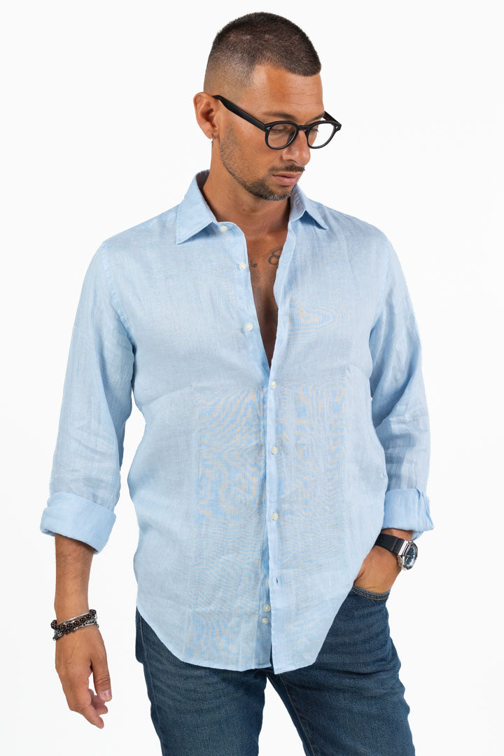 Camicia di Lino Azzurra – Berna