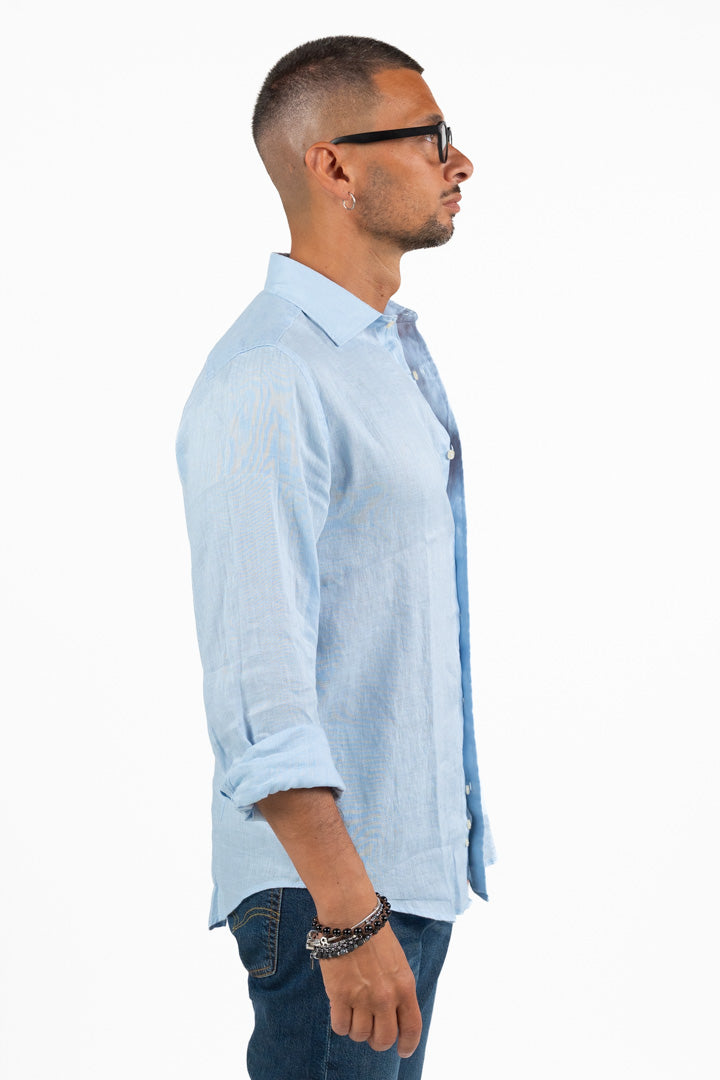 Camicia di Lino Azzurra – Berna