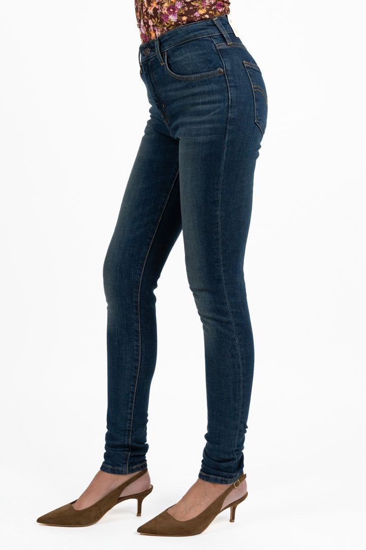 Jeans 721 High-Rise Skinny Denim Scuro Lavato - Levi's