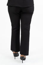 Pantaloni Fluidi Neri con Elastico in Vita - Jurerê