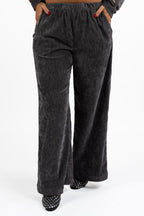Pantaloni Palazzo Tortora in Tessuto Texturizzato - Jurerê