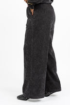 Pantaloni Palazzo Tortora in Tessuto Texturizzato - Jurerê