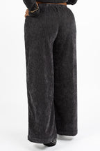 Pantaloni Palazzo Tortora in Tessuto Texturizzato - Jurerê