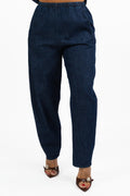 Pantaloni Balloon in Denim Scuro - Jurerê