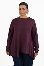 Maglia Fluida Svasata  bordeaux- Jurere
