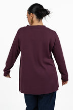 Maglia Fluida Svasata  bordeaux- Jurere