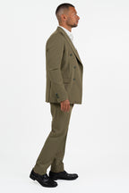 Completo Verde Militare Doppiopetto – Over/D