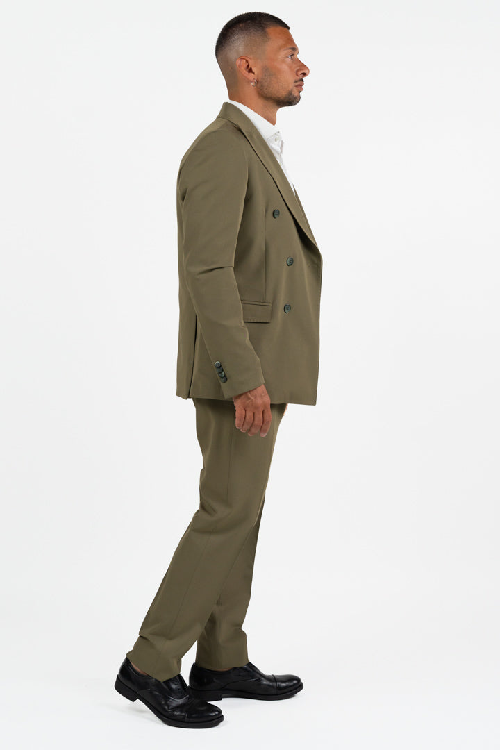 Completo Verde Militare Doppiopetto – Over/D