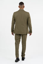 Completo Verde Militare Doppiopetto – Over/D