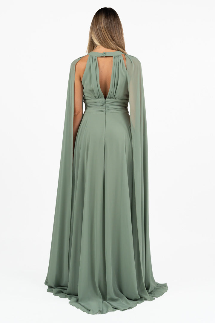 Abito Lungo in Chiffon Stile Impero - Musani