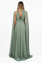 Abito Lungo in Chiffon Stile Impero - Musani