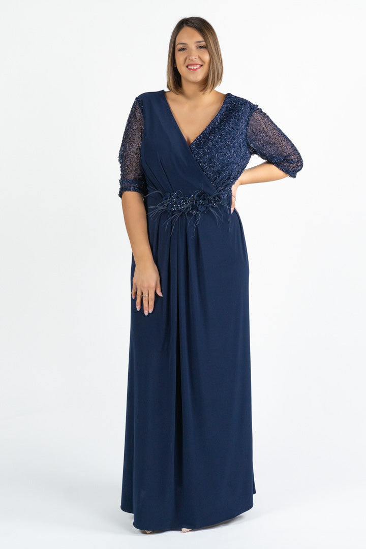 Abito con manica blu - Berti Mode Collection