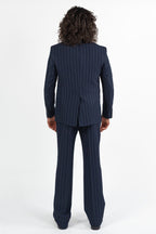 Completo over con giacca doppio petto gessato - Berti Mode Collection