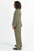 Completo over con giacca doppio petto gessato - Berti Mode Collection