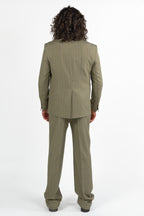 Completo over con giacca doppio petto gessato - Berti Mode Collection