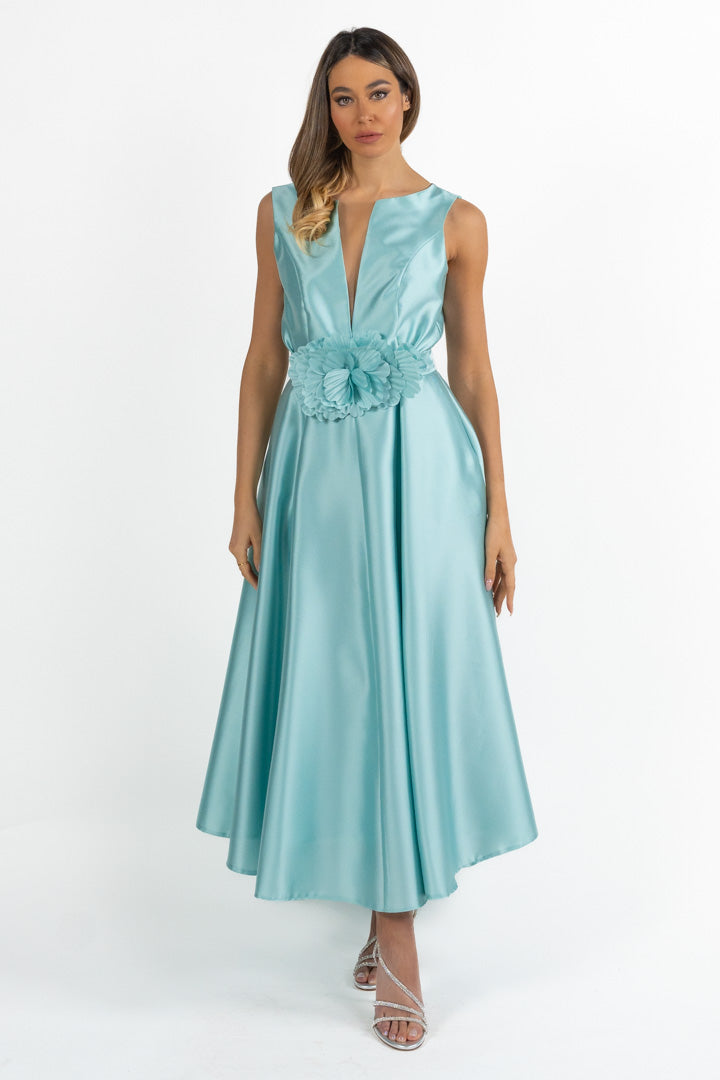 Abito midi azzurro - Berti Mode Collection