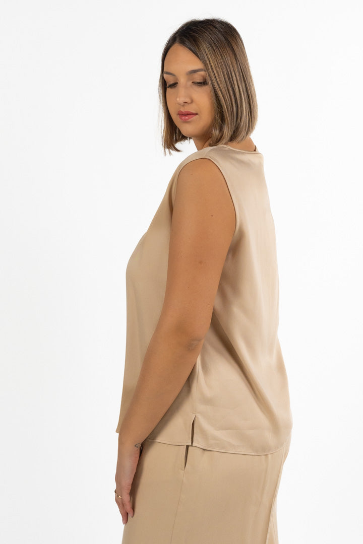 Canotta beige - Marina Rinaldi