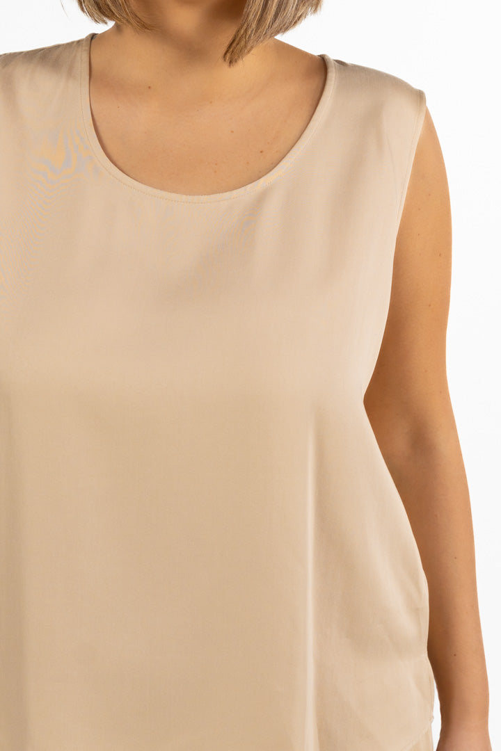 Canotta beige - Marina Rinaldi