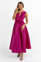 Abito midi magenta - Berti Mode Collection