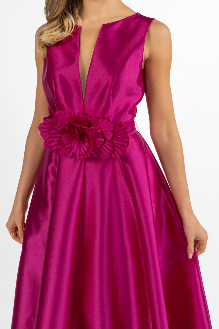 Abito midi magenta - Berti Mode Collection