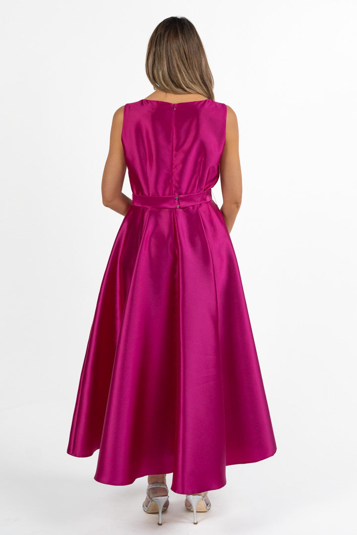 Abito midi magenta - Berti Mode Collection
