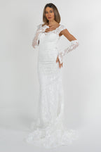 Abito da Sposa a Sirena in Pizzo Floreale - Berti Mode Collection