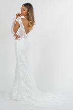 Abito da Sposa a Sirena in Pizzo Floreale - Berti Mode Collection