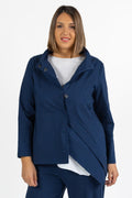 Giacca Asimmetrica Strutturata  Blu Navy - Jurere