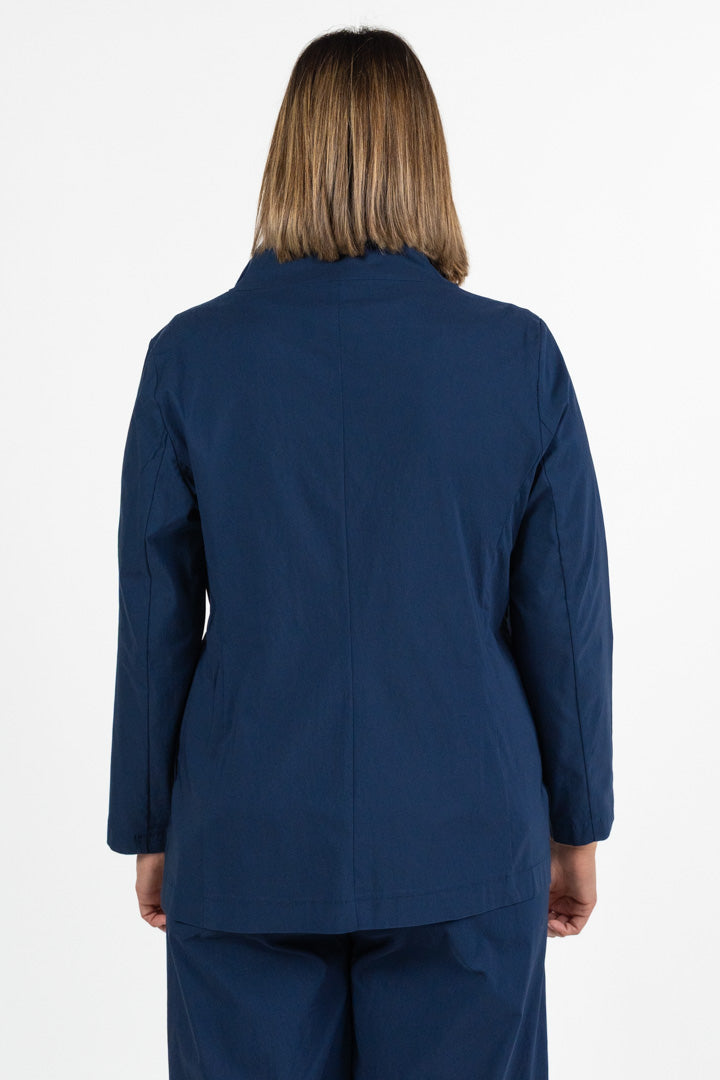 Giacca Asimmetrica Strutturata  Blu Navy - Jurere