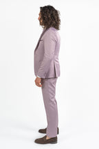 Abito tre pezzi con gilet  reversibile rosa - Berti Mode Collection