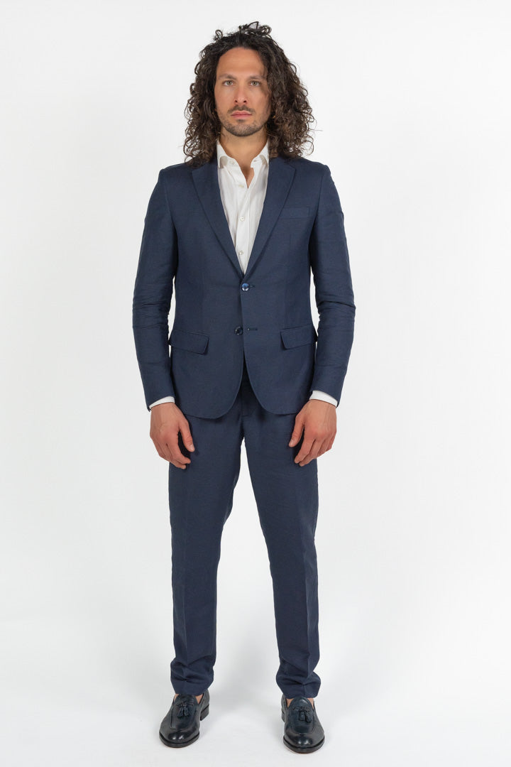Completo blu misto lino - Antony Morato