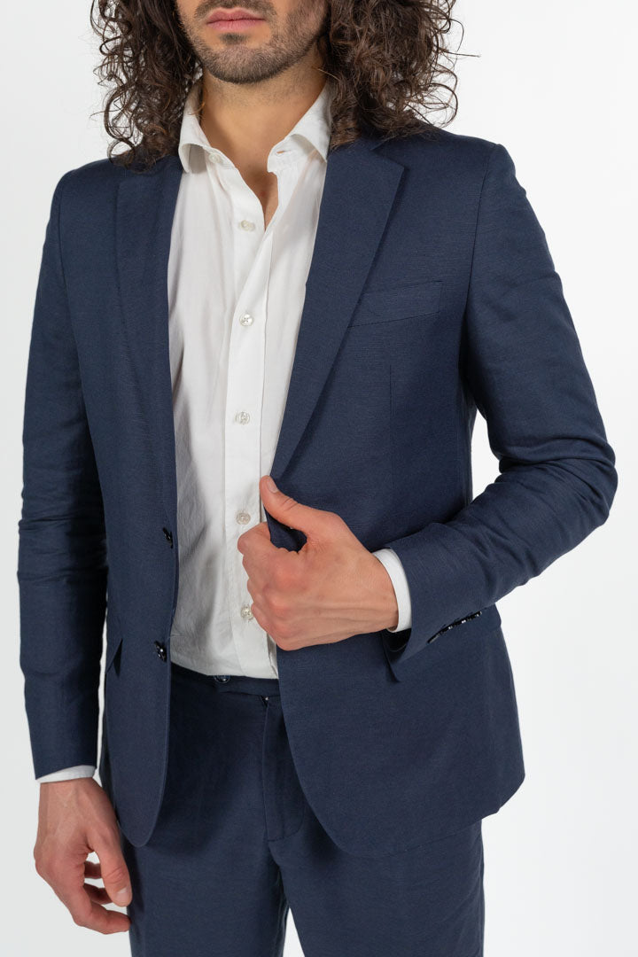 Completo blu misto lino - Antony Morato